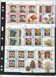 ROMANIA 2021 STAMPS MUSHROOMS CIUPERCI NATURE SHEETS MNH POST