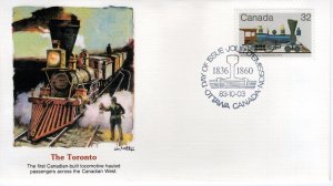 CANADIAN TRAIN THE TORONTO,   1983  FDC16232