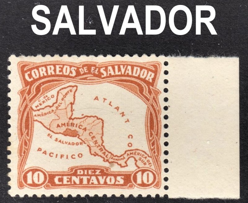 El Salvador Scott 500a ATLANT  CO  ERROR F to VF mint OG H.