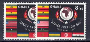 Ghana 1959 46-47mh cmplt scv $0.50 BIN $0.25 Save 50%