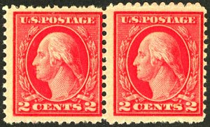 U.S. #499 MINT PAIR OG NH