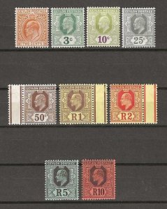 CEYLON 1910/11 SG 292/300 MINT Cat £200