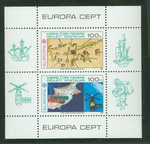Turkish Republic of Northern Cyprus #127 Mint (NH) Souvenir Sheet (Maps) (Space)
