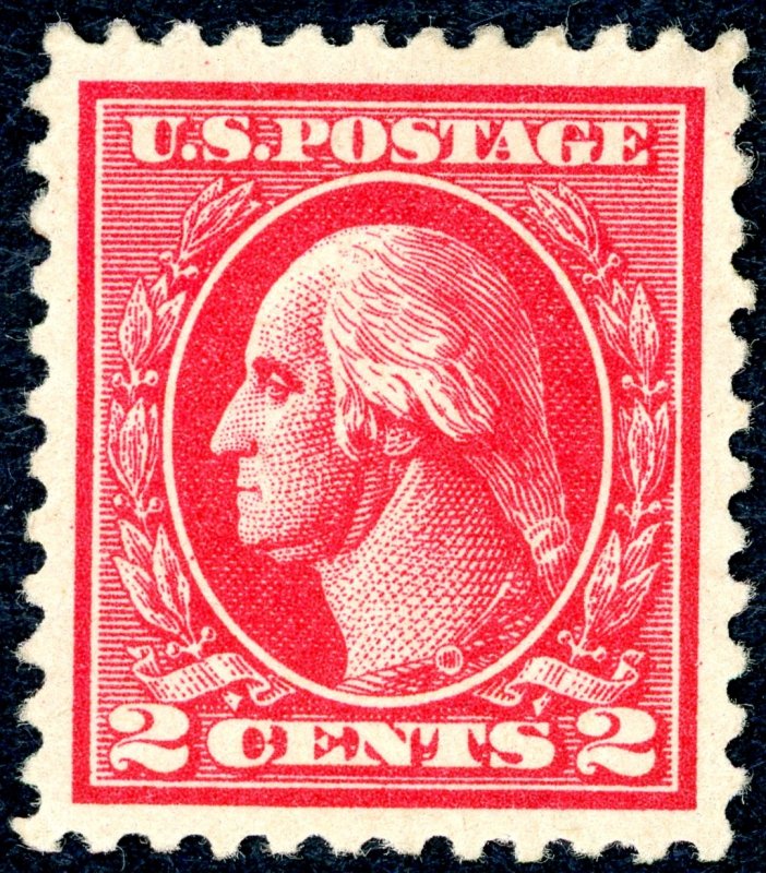 US 528B – 1920 2c Washington. Mint Hinge OG. XF.