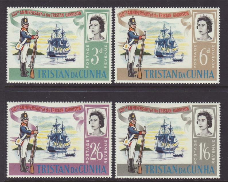 Tristan Da Chuna 95-98 Sailing Ships MNH VF