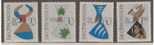 Liechtenstein Scott #411-414 Stamps - Mint NH Set