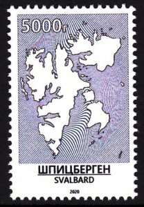 SVALBARD SPITSBERGEN 2020 DEFINITIVES MAPS MNH ADDITIONAL VALUE ARCTIC POLAR