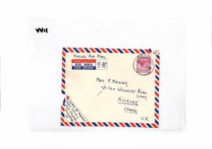 VV11 1952 Singapore Malaya Forces Airmail Cover PTS