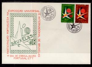 Portugal 830-831 Brussels Fair U/A FDC