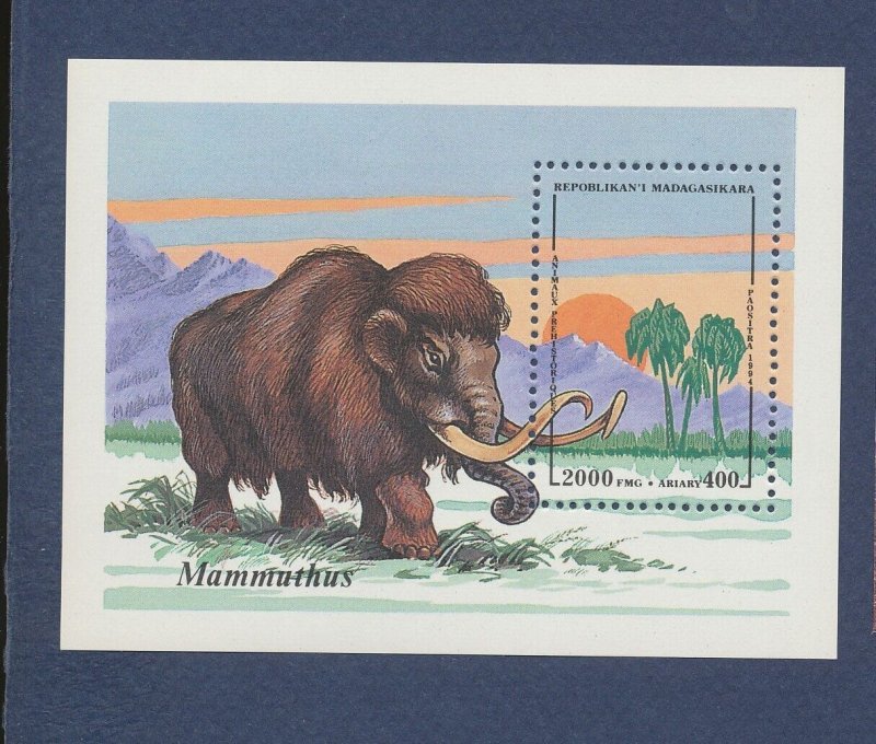 MALAGASY - Scott 1181 -  MNH S/S - Mammoth, Elephant  1995 ----c