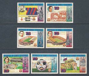 Equatorial Guinea #74126-32 NH Barcelona Soccer Team 75th Anniv. (Michel 445-52)