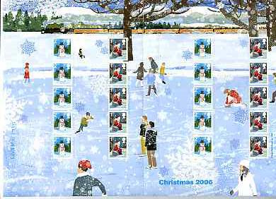 Great Britain 2006 Christmas self adhesive Post Office La...