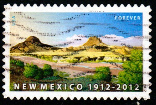 SC# 4591 - (44c) - New Mexico Statehood used single Off Paper