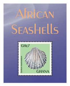 Ghana 2013 - African Sea Shells - Souvenir Stamp Sheet - Scott #2736 - MNH