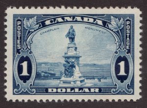 1935 Canada #227 Champlain Statue - $1 KGV Pictorial Issue Stamp - MNH cv $120