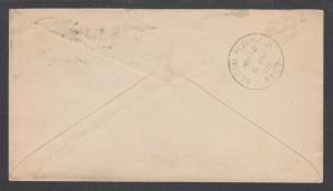 US Sc 252 on 1902 Advertising Cover with Stamp Collar, Detroit White Lead Works