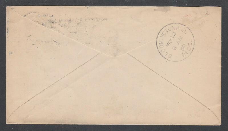 US Sc 252 on 1902 Advertising Cover with Stamp Collar, Detroit White Lead Works