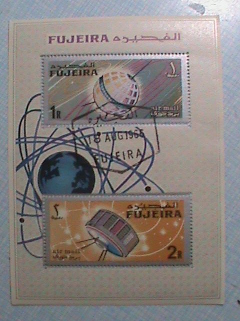 FUJEIRA-AIRMAIL-1965 SPACE PROGRAMS-CTO S/S VERY FINE PLEASE WATCH CAREFULLY