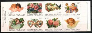 Finland Stamp 1026-1033  - Angels, children, flowers