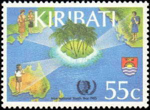 Kiribati #460-463, Complete Set(4), 1985, Never Hinged