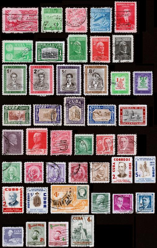 Cuba Scott 414 // 585 (1948-57) Used/Mint F-VF CV $13.65 Y