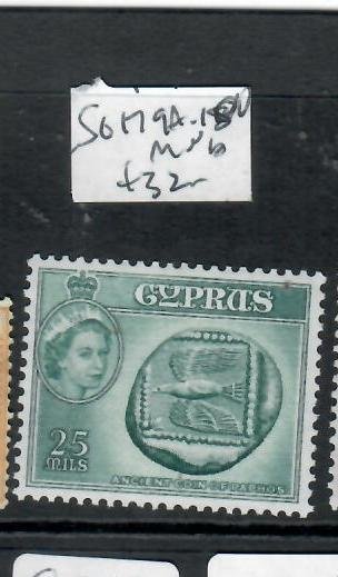 CYPRUS QEII  25M  SG 179A  MNH   PP0621H