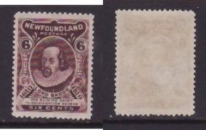 Newfoundland-Sc#98- id30-unused og NH 6c Lord Bacon-1911-light gum blemish (3/8