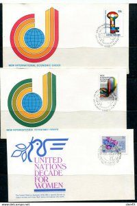 UN 1980 9 First Day of issue Covers  11924