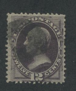 1870 US Stamp #151 12c Used Fine Faded Cancel Catalogue Value $210