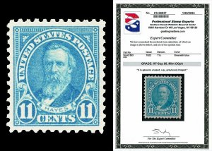 Scott 563 1922 11c Hayes Perf 11 Issue Mint Graded XF-Sup 95 LH with PSE CERT