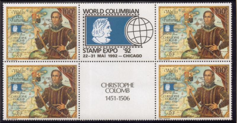 Wallis & Futuna #C169 1992 World Columbian Expo Block MNH 