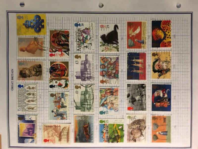 Collection of Great Britain stamps