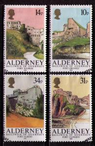 ALDERNEY Sc# 28 - 31 USED FVF Set4 Baliwick of Guernsey