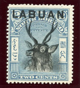 Labuan 1897 QV 2c blue (p14½-15) superb MNH. SG 90c.