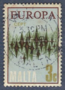 MALTA SC # 451  USED 3c 1972  EUROPA