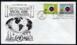 UN New York 137-138 Special Fund Aristocrats U/A FDC