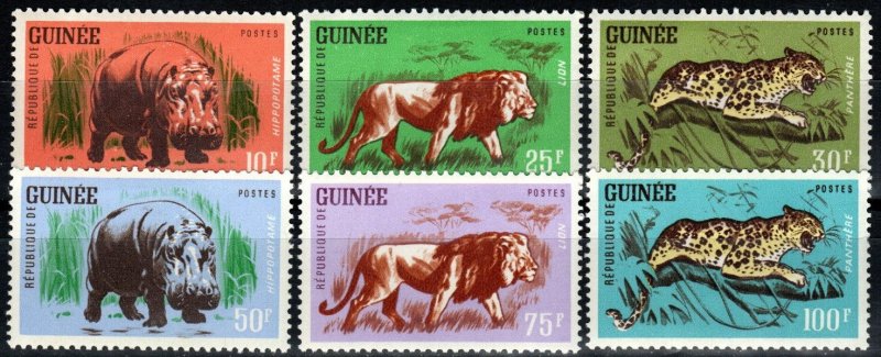 Guinea #248-53 F-VF Unused CV $7.05 (X6452)