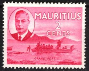 Mauritius 1950 Grand Port Ships MNH