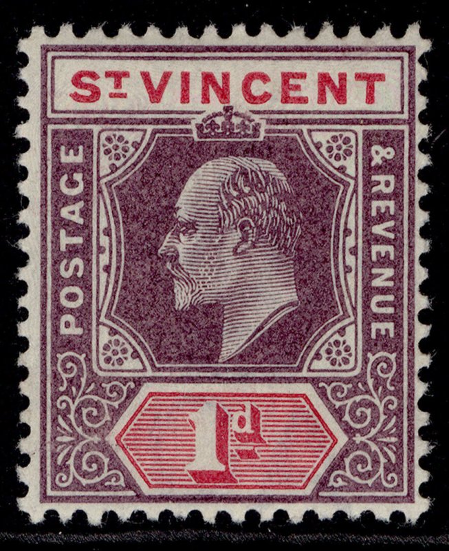 ST. VINCENT EDVII SG77, 1d dull purple & carmine, M MINT.