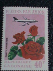 Gabon Stamp: 1971 SC#C109//111 Airmail Stamps-Colorful Flowers  MNH-Stamp