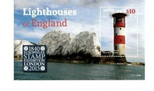 Nevis - 2015 - London Stamp Expo Lighthouse - Souvenir Sheet  - MNH