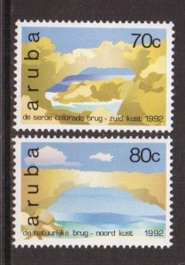 Aruba  #86-87  MNH  1992   Natural bridges