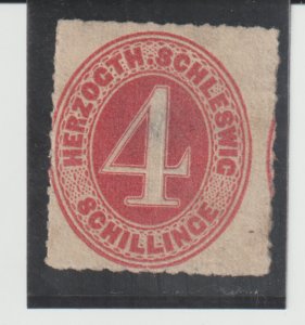 Germany-Schleswig-Holstein Scott #9 MNG  slight  thin CV. $95.