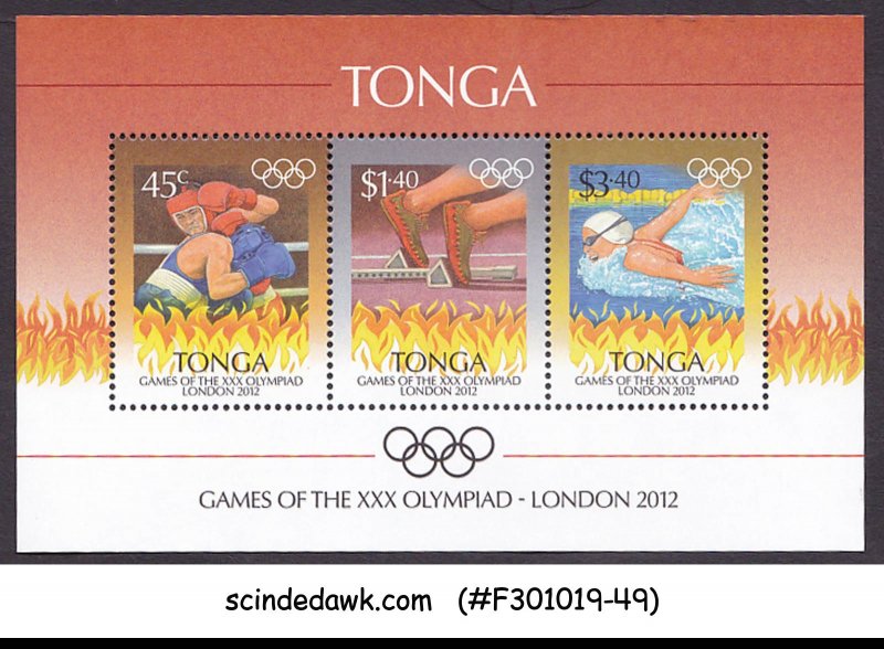 TONGA - 2012 30th OLYMPIC GAMES LONDON 2012 - MIN. SHEET MNH