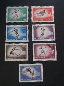 HUNGARY 1966 SC#1787 8TH EUROPEAN ATHLETIC-BUDAPEST CHAMPIONSHIPS CTO VF-