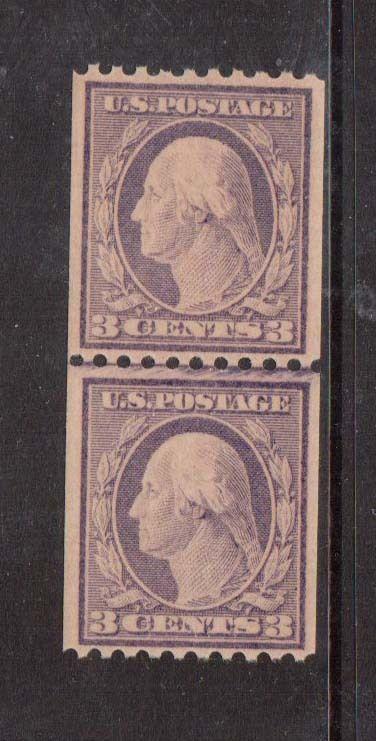 USA #489 VF/NH Line Pair  **With Graded Certificate**