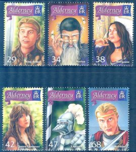 Alderney UK 2006 The Once And Future King set of 6 MNH