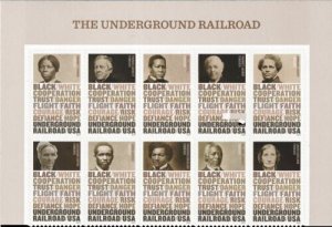 2024 68c Forever Underground Railroad, Block of 10 Scott 5834-5843 Mint F/VF NH