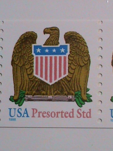 UNITED STATES STAMP 1998 SC#3270 AMERICAN EAGLE PRESORTED STAMP STRIP OF 10 MNH