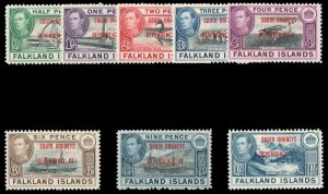 Falkland Is Dependencies 1944 KGVI set complete superb MNH. SG C1-8. Sc 4L1-8.